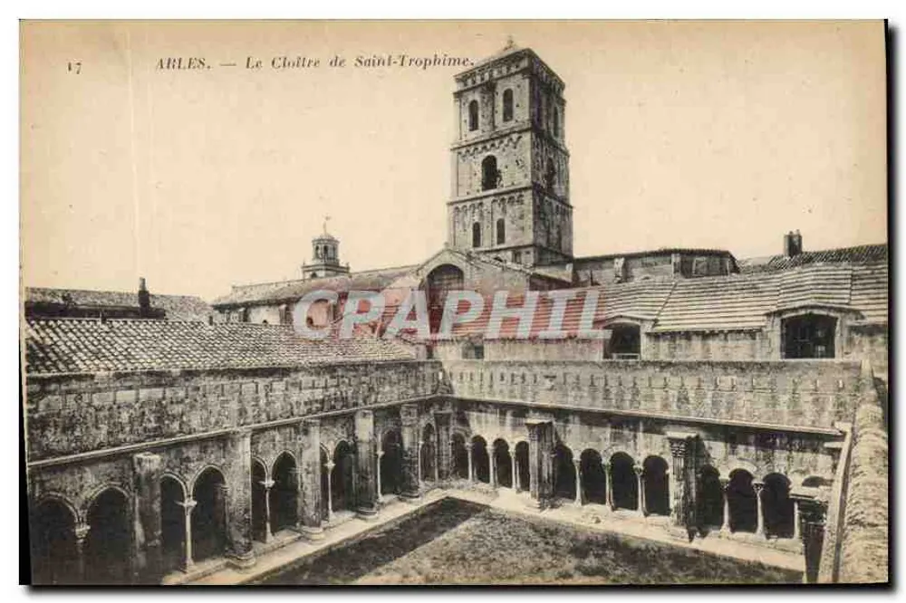 Arles — Klasztor Świętego Trofimego — Impr. Phot. Neurbeke et Cie, Paris - Awers
