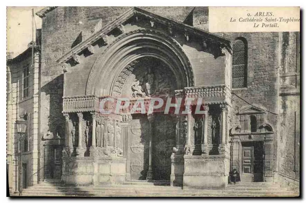 Arles — Kathedrale Saint-Trophime, Der Portal — Verlag nicht sichtbar - Vorderseite