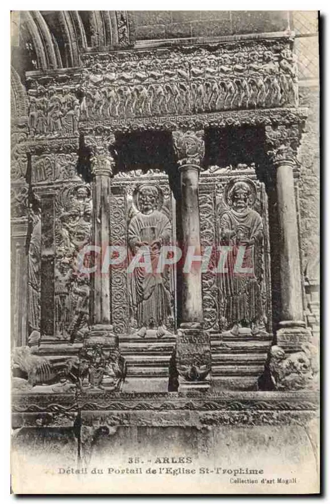 Detail des Portals der Kirche St-Trophime — Arles — Ausgabe L. Masson - Vorderseite