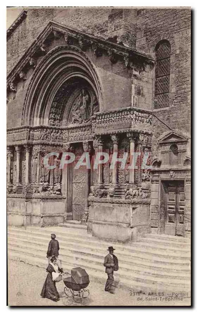 Arles — Portal de Saint-Trophime — Editor: D. (número de série 2318) - Frente