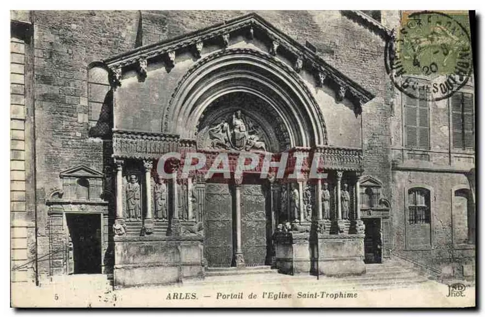 Arles — Portal der Kirche Saint-Trophime — JND Phot. - Vorderseite