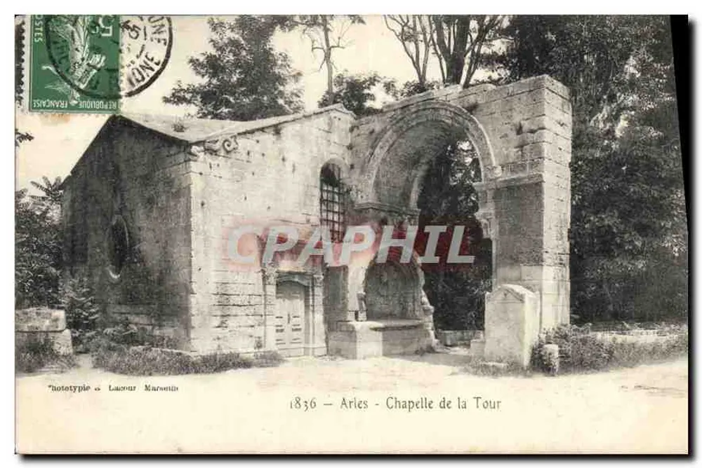 Arles - Capela da Torre — Fototipia de Lascour Marontin, n°1836 - Frente
