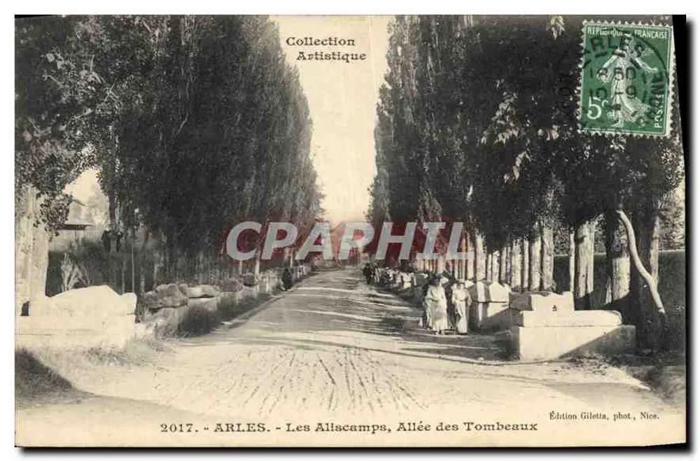 ARLES - Os Aliscamps, Avenida dos Túmulos — Edição Gilettia, fotografia, Nice - Frente