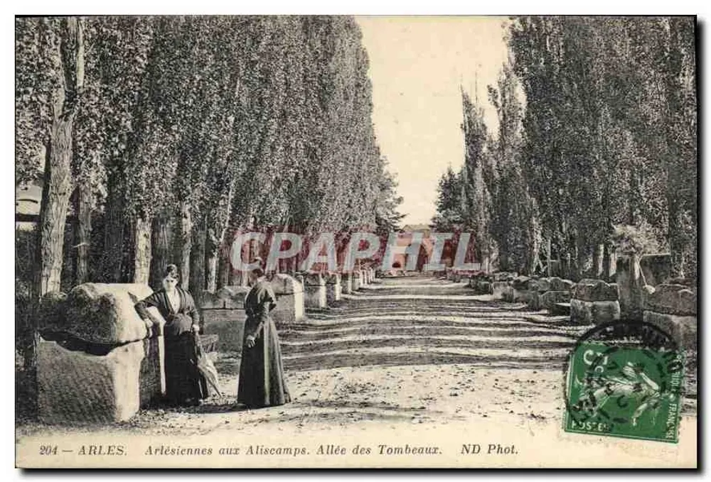 Arles - Arlésiennes am Aliscamps. Allée der Toten — ND Fotografie n°204 - Vorderseite
