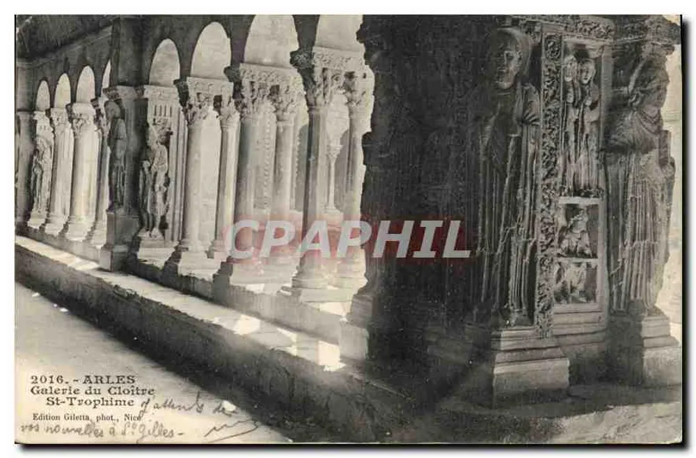 Galerie du Cloître — St-Trophime d'Arles — Édition Gileta, phot. Nied - Frente