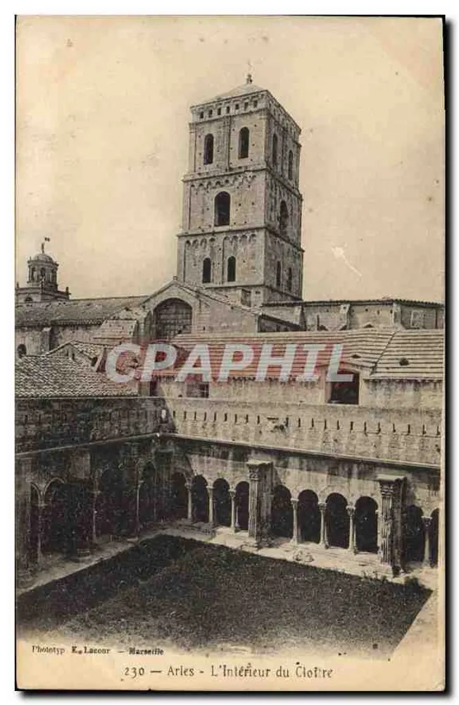Arles - Interior do Claustro — Phototyp E. Lacour - Marseille - Frente