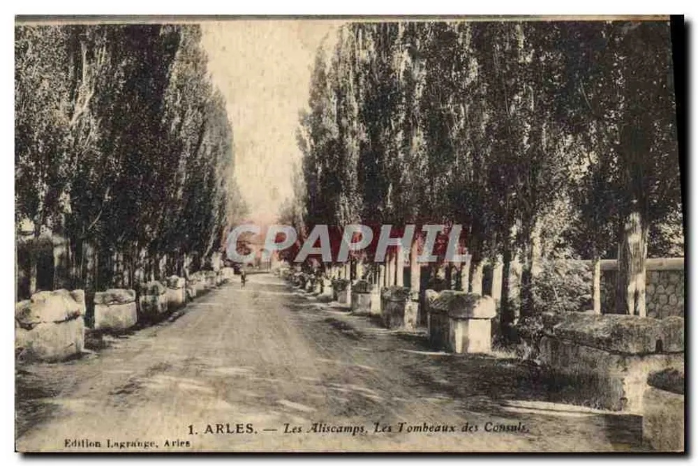 Arles — Les Aliscamps, Les Tombeaux des Consuls — Edição Lagrange, Arles - Frente