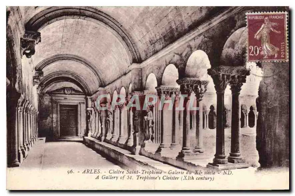 Arles - Kloster Saint-Trophime - Galerie des 12. Jahrhunderts - ND. - Vorderseite