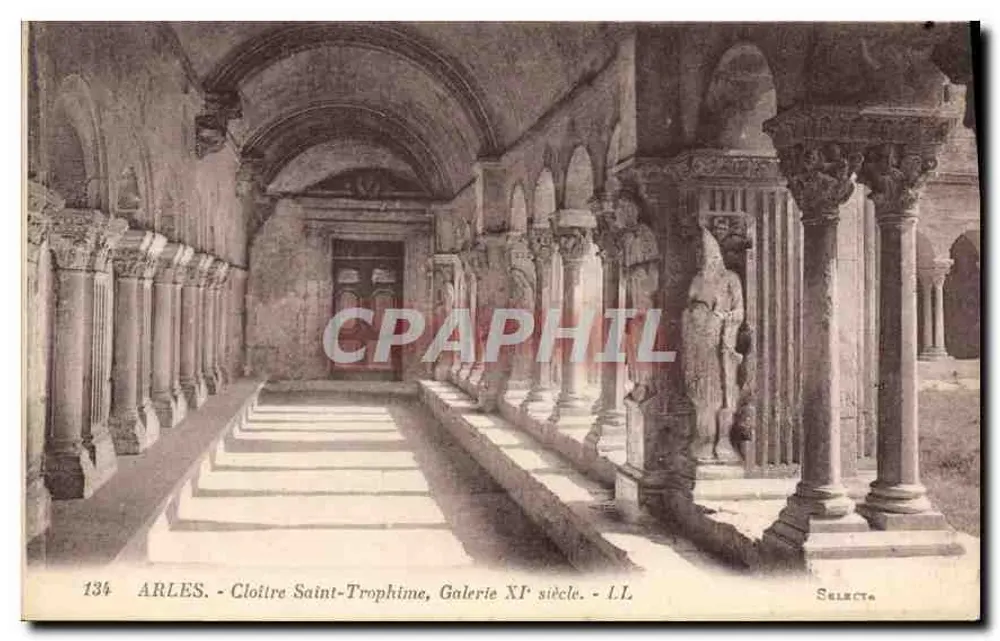 Arles - Claustro de São Trofiméu, Galeria do Século XI - LL - Frente