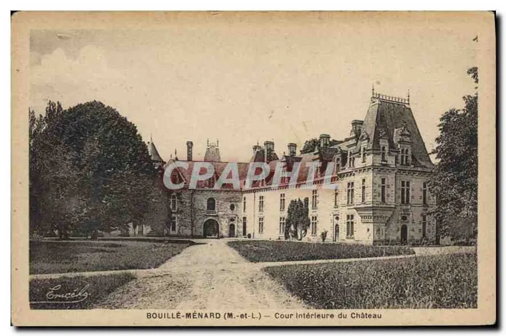 Bouillé-Ménard (M.-et-L.) — Innenhof des Schlosses — Verleger: Chrétièn & Fils, Angers - Vorderseite
