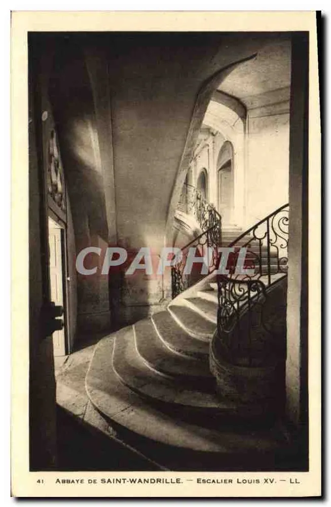 Abadia de Saint-Wandrille — Escada Louis XV — LL - Frente