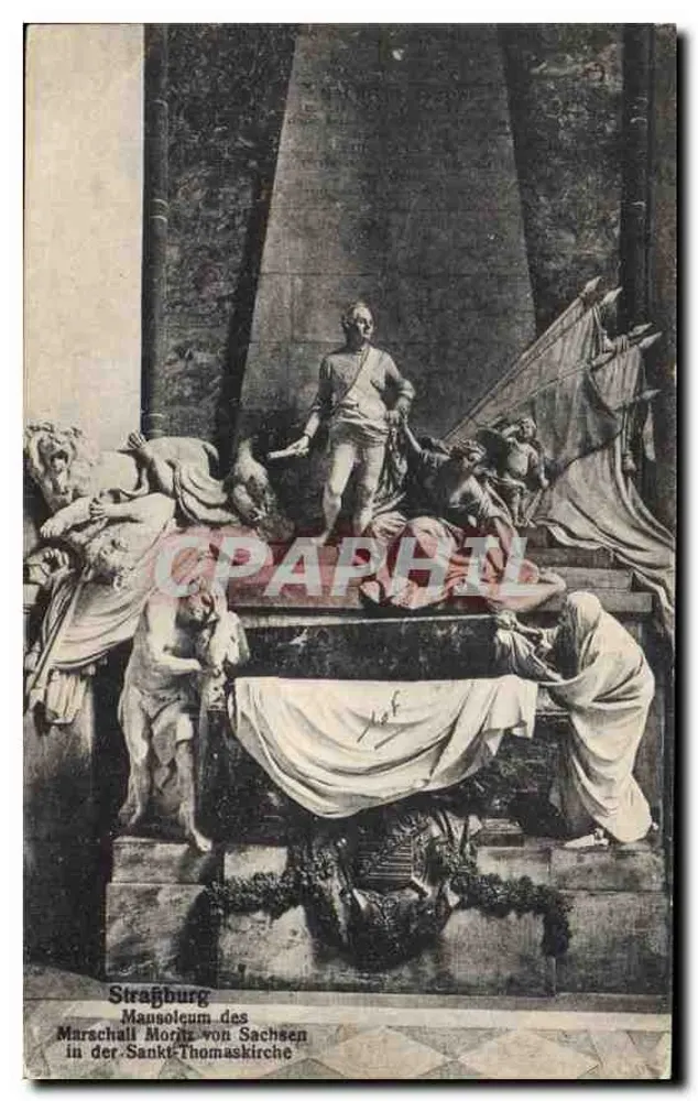 Mansoleum des Marschalls Moritz von Sachsen — Straßburg — St.-Thomas-Kirche - Vorderseite