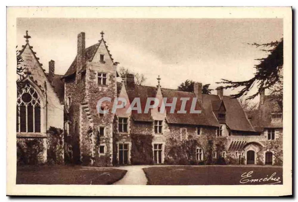 Castelo de Flessis-Macé — Nas proximidades de La Membrolle (M.-et-L.) — Edit. M. Chrétien e Fils, Angers - Frente