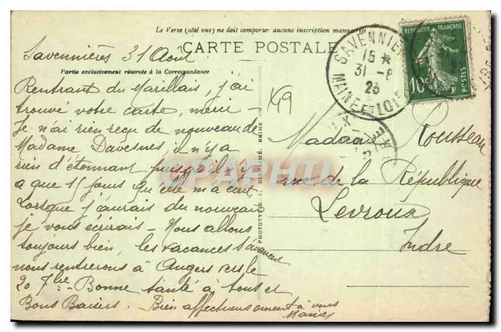 N.-D. do Marillais — Interior da Capela — Édane do Marillais, Prinz Pode - Verso