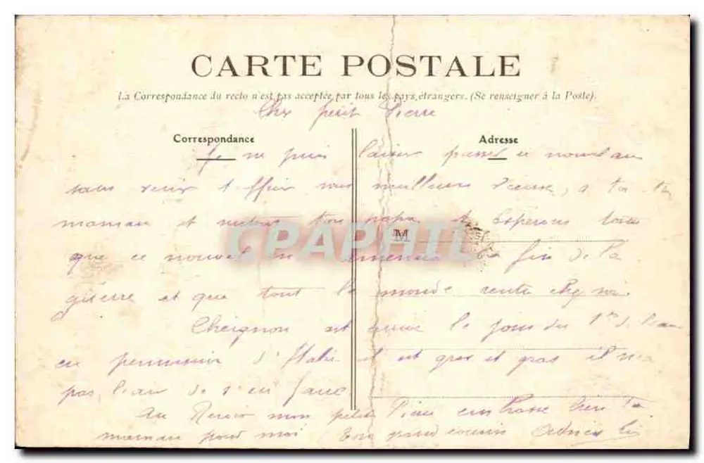 Le Champ (M.-et-L.) — Interno della Chiesa — E. Georges, lib. - Angers - Verso