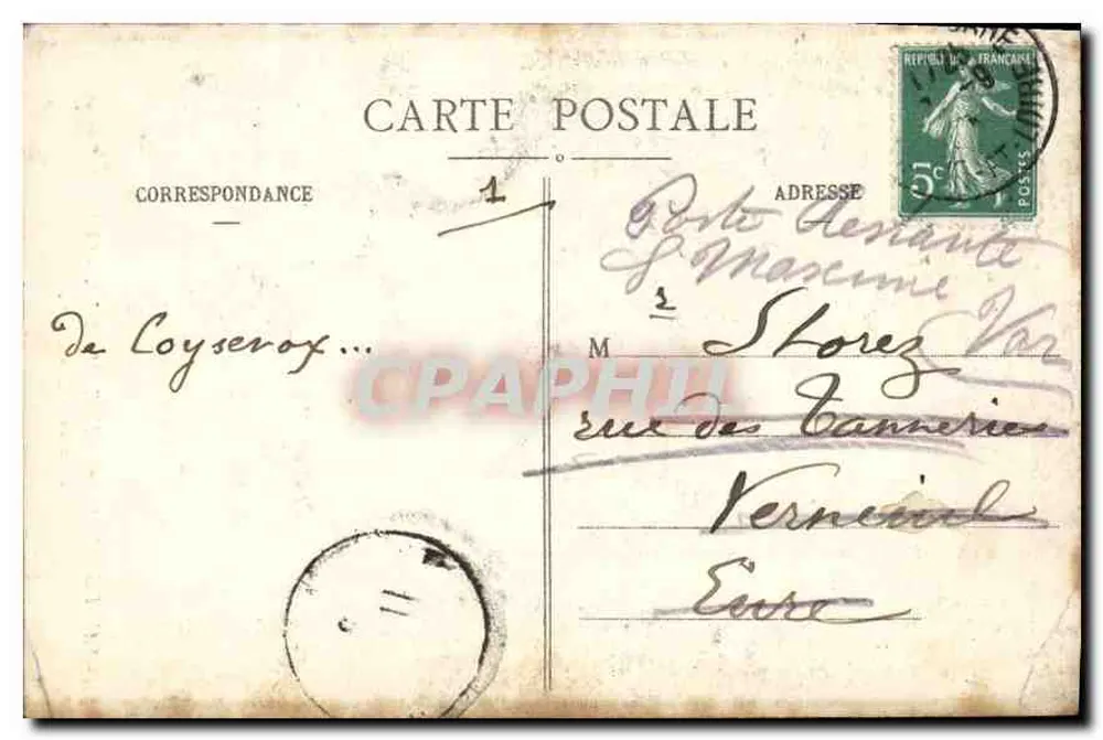 Saint-Georges-sur-Loire — Tombeau dans le Château de Serrant — L. V., phot. - Rückseite