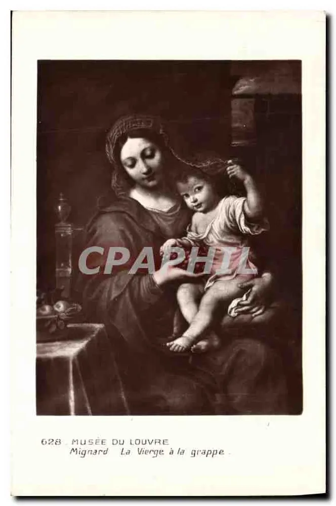 La Virgen con el racimo — Mignard — Museo del Louvre - Anverso