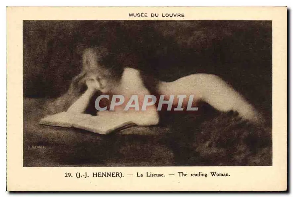 A Leitora — J.-J. Henner — Museu do Louvre - Frente