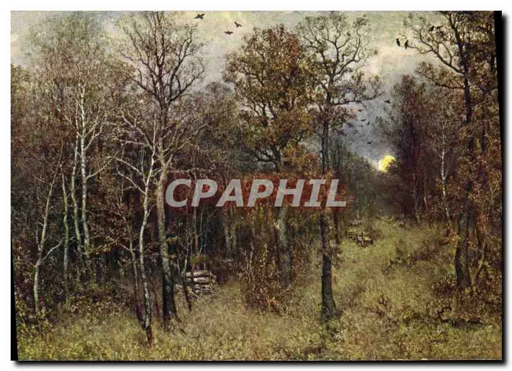 Herfstbos — zonsondergang — Verlag von E. A. Seemann in Leipzig, n° 39 - Voorkant