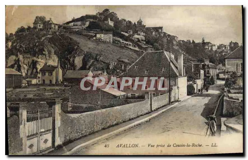 Avallon — Vista tirada de Cousin-la-Roche — LL - Frente