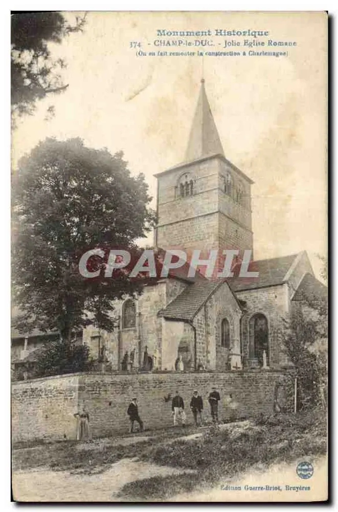 Römische Kirche von Champ-le-Duc — Historisches Denkmal — Édition Guerre-Briot, Bruyères - Vorderseite