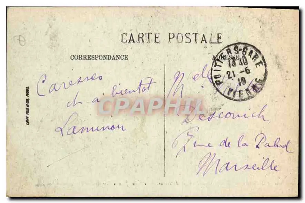 Poitiers — Kirche Saint-Jean — Innenansicht — unbekannter Verlag, Nr. 40 - Rückseite