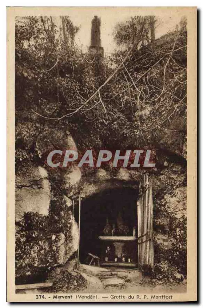 Mervent (Vendée) — Cueva del R. P. Montfort - Anverso