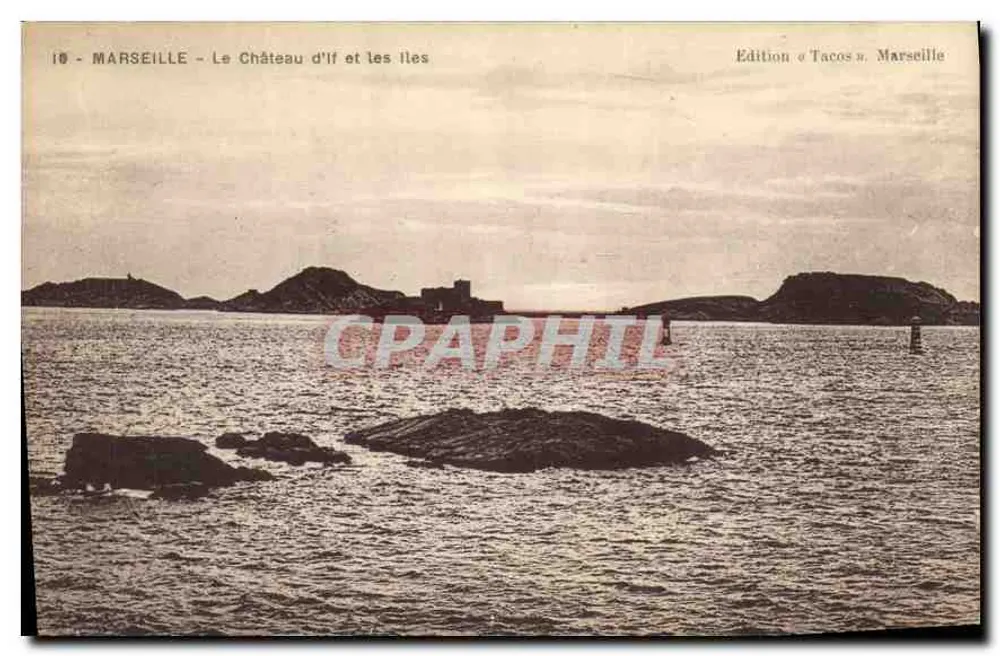 Marseille - A Vista do Castelo de If e as Ilhas — Edição « Tacos » Marseille - Frente