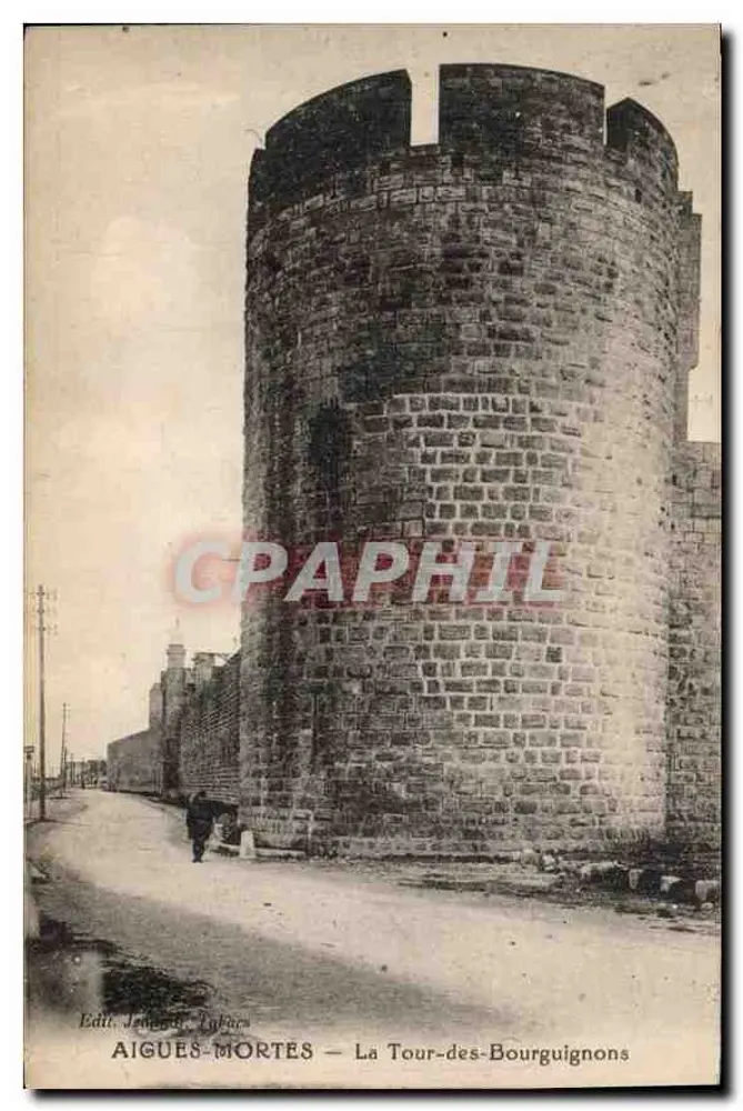 AIGUES-MORTES — A Torre dos Borgonheses — Edit. J. Lyches - Frente