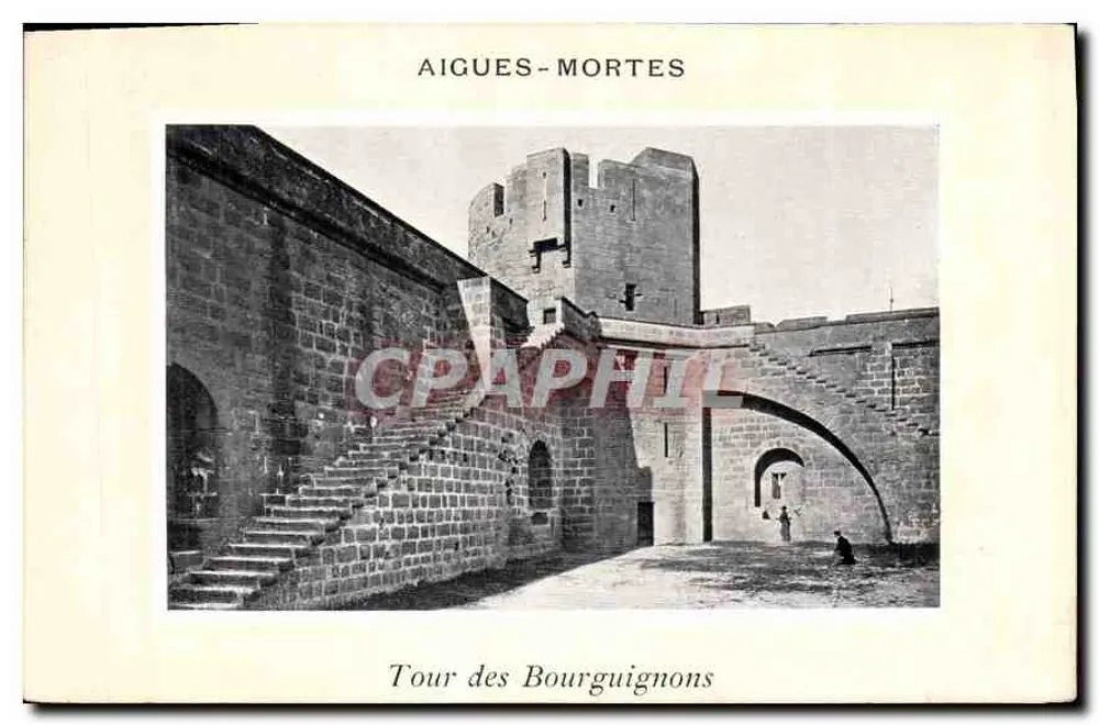 Aigues-Mortes — Torre dos Borgonheses — editor não identificado - Frente
