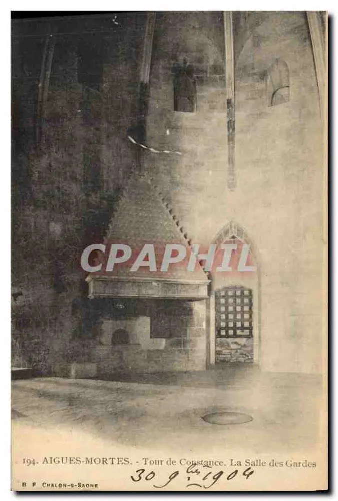 Aigues-Mortes - Turm von Constance, Die Wachstube — B F Chalon-sur-Saône, n°194 - Vorderseite