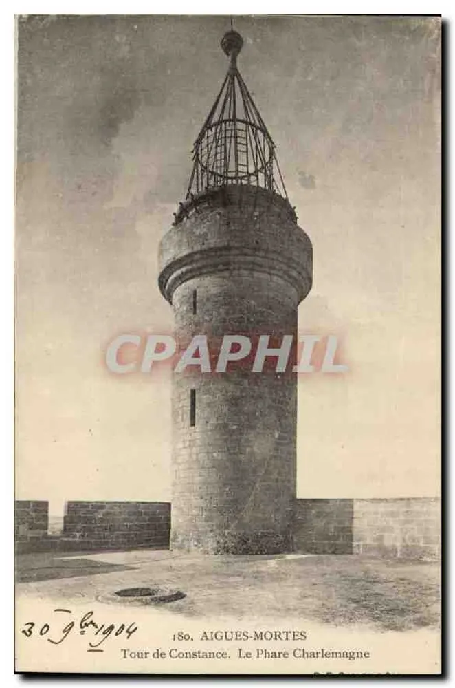 Aigues-Mortes — Turm von Constance, Leuchtturm Charlemagne — Serie 180 - Vorderseite
