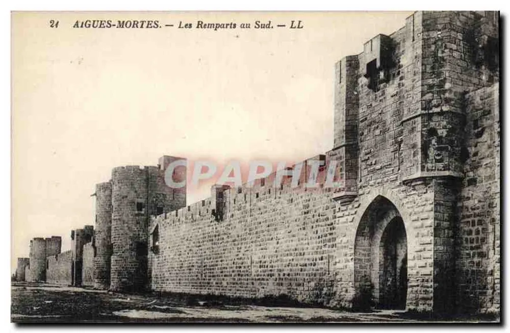 Aigues-Mortes — Die Mauern im Süden — LL - Vorderseite