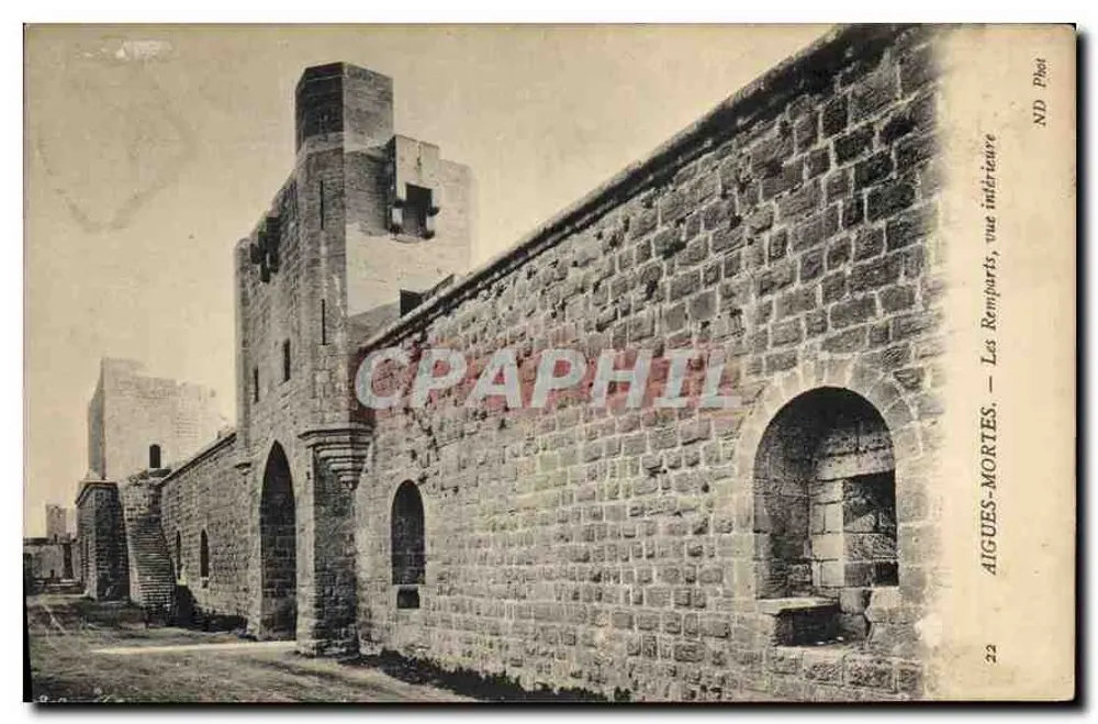 AIGUES-MORTES — Die Mauern, Innenansicht — ND Phot - Vorderseite
