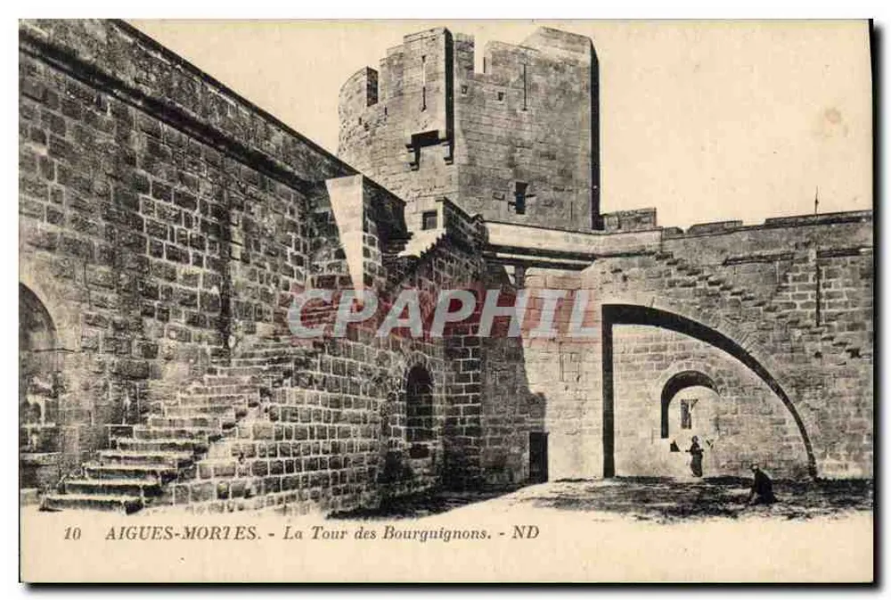Aigues-Mortes - A Torre dos Borgonheses - ND - Frente