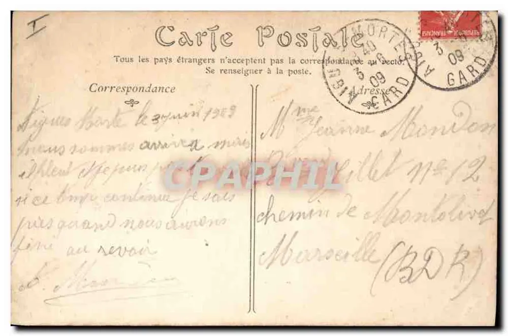 Aigues-Mortes — Os muros e a torre — Editor não identificado - Verso