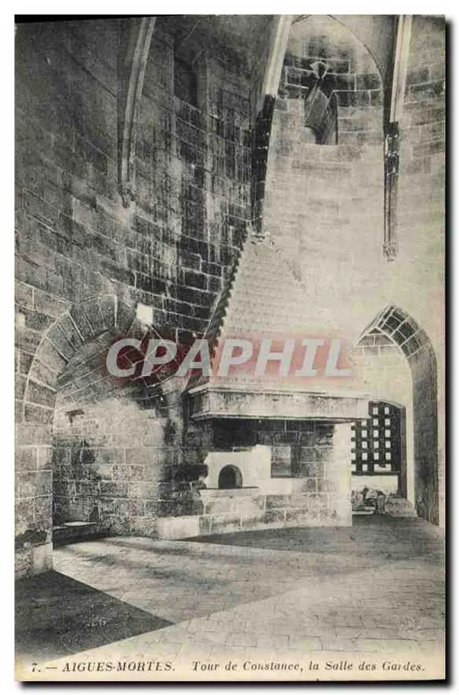 Aigues-Mortes — Tour de Constance, der Wachraum - Vorderseite