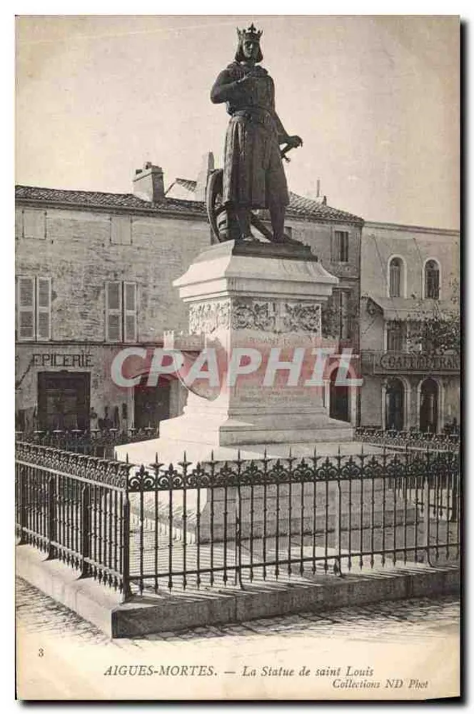 AIGUES-MORTES — A Estátua de São Luís — Collections ND Phot - Frente