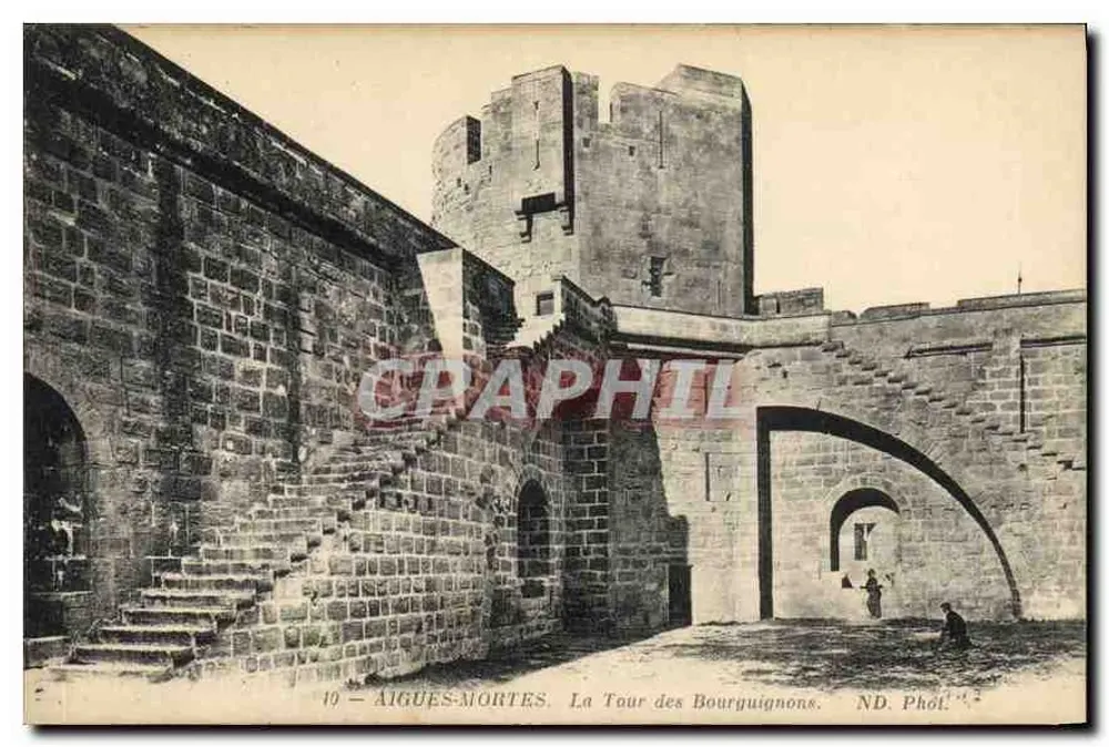 Aigues-Mortes — A Torre dos Borgonheses — ND. Fot. - Frente