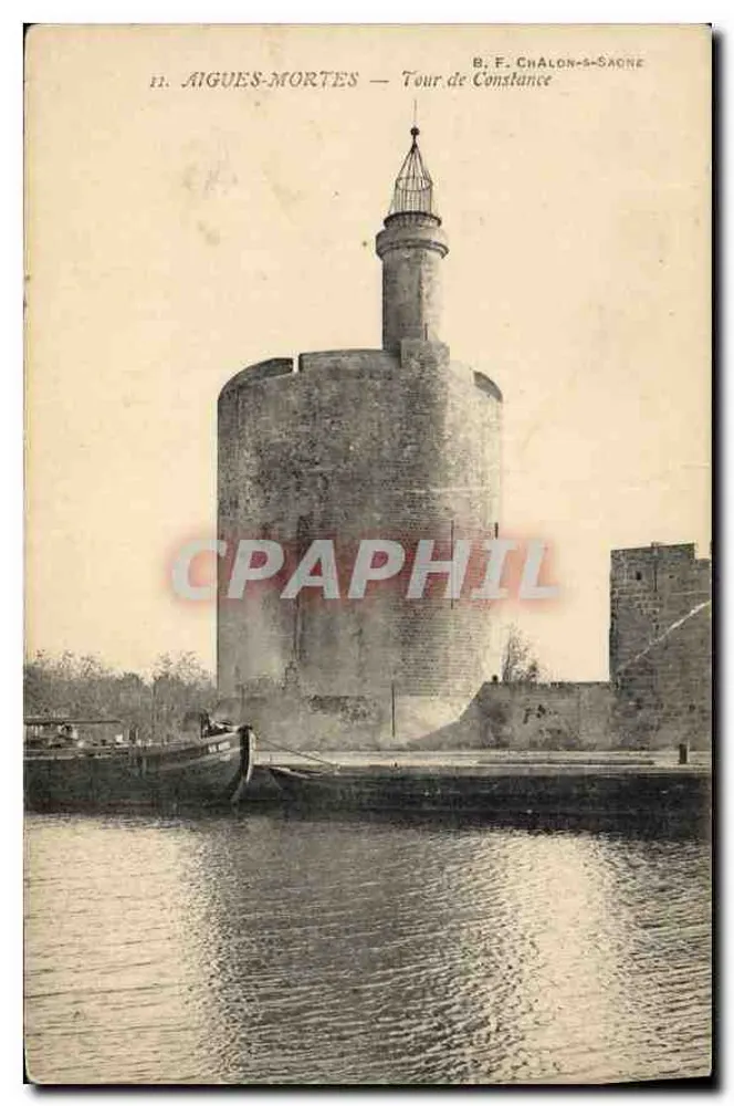 Aigues-Mortes — Torre de Constance — B. F. Chalon-saône - Frente