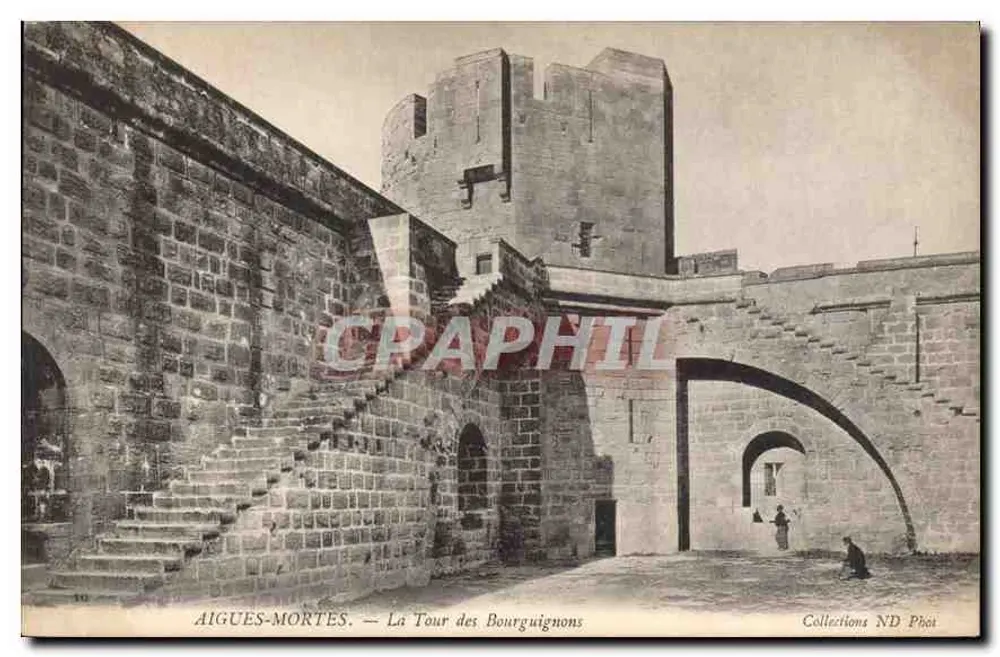 Aigues-Mortes — A Torre dos Borgonheses — Coleções ND Phot - Frente