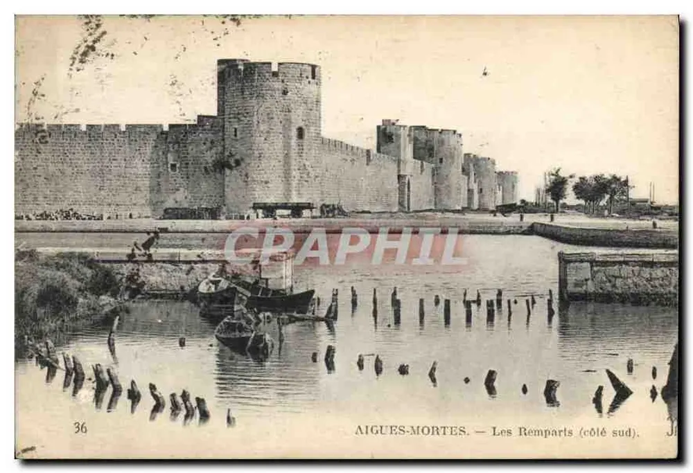 Aigues-Mortes — Os Muros (lado sul) - Frente