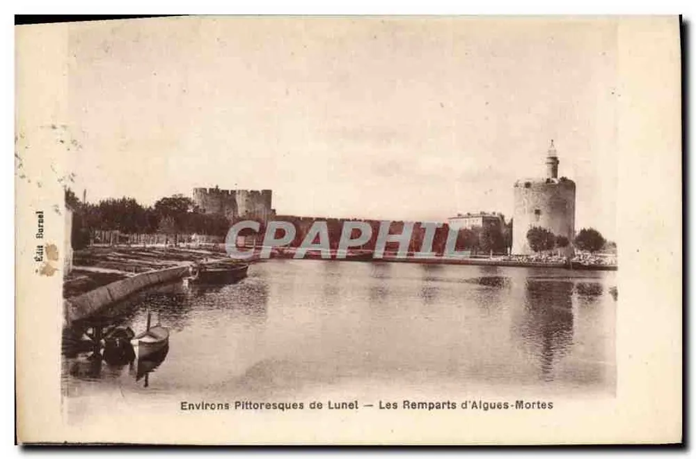 Pittoreske Umgebung von Lunel — Die Mauern von Algues-Mortes — Édit. Barnal - Vorderseite