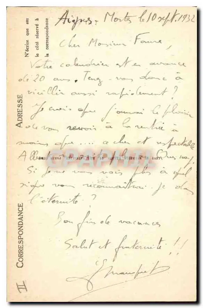 Aigues-Mortes — Tor der Gardette und Turm der Constance — LL n°8 - Rückseite