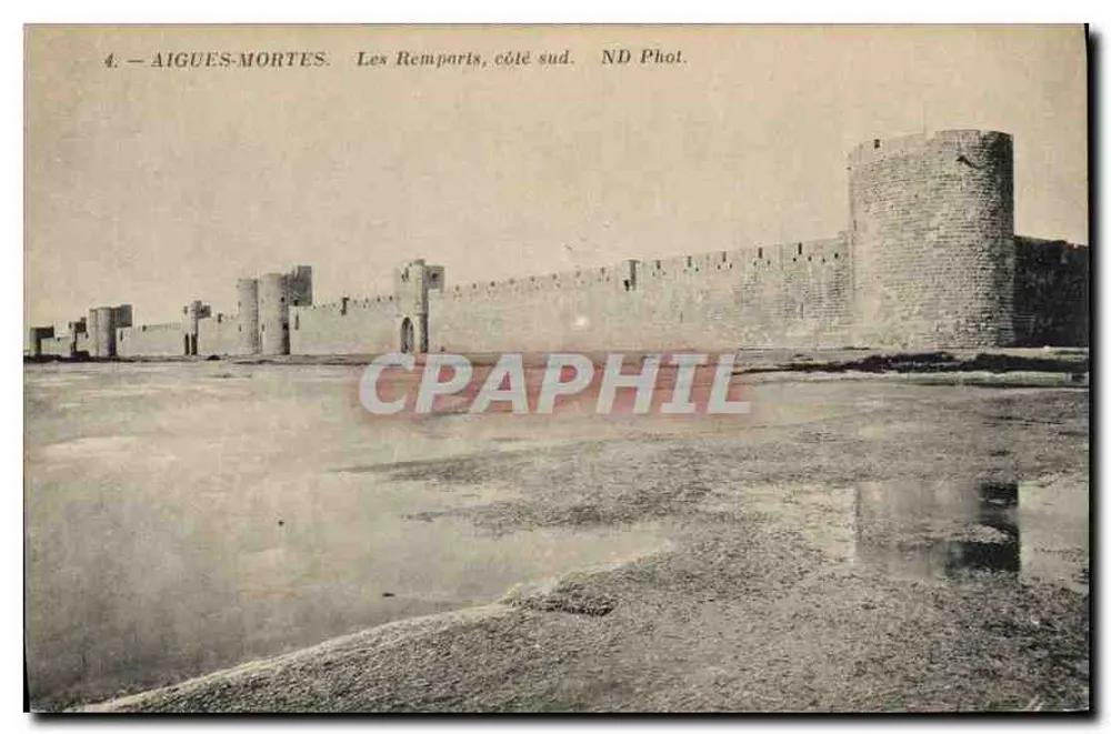 Aigues-Mortes — Die Mauern, südliche Seite — ND Fotografie - Vorderseite