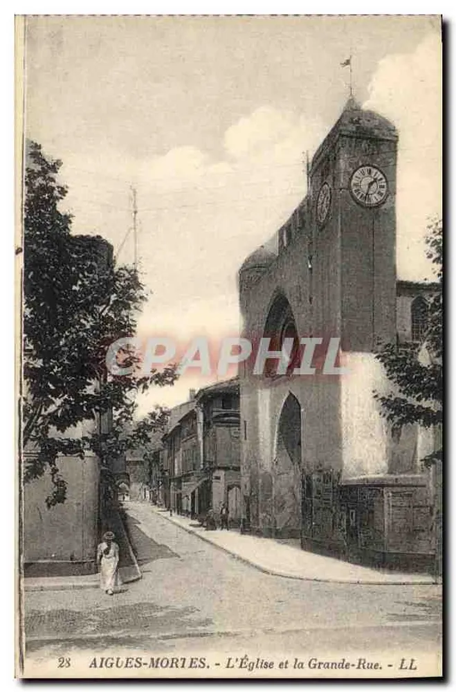 Aigues-Mortes - Die Kirche und die Grande-Rue - LL - Vorderseite