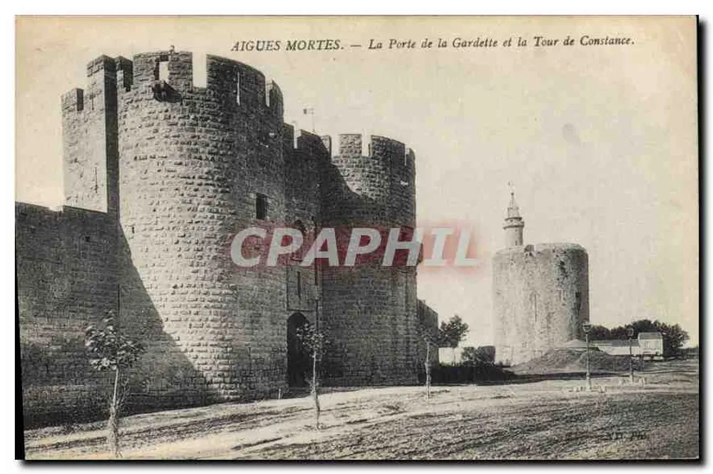 Aigues Mortes — Die Pforte der Gardette und die Turm der Constance. - Vorderseite