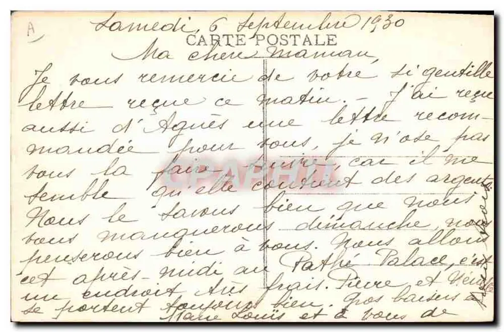 Aigues-Mortes — Vista geral — Chloé da Compagnie Aérienne Française - Verso