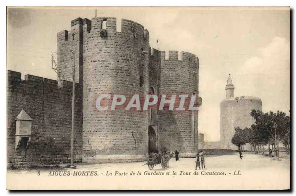 Aigues-Mortes - Die Gardette-Tür und die Constance-Turm - L.L. - Vorderseite