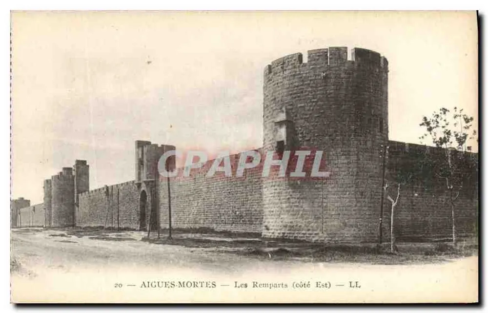 AIGUES-MORTES — Die Mauern (Ostseite) — LL - Vorderseite